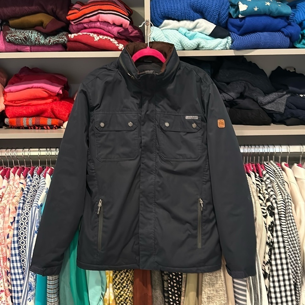 Rugged Elements navy all weather coat size M